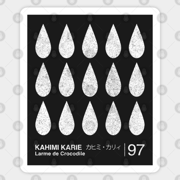 Kahimi Karie / Minimalist Graphic Design Fan Artwork Magnet by saudade